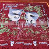 Emboss 100% Polyester Velvet Bedsheet With 3 Side Fringe thumbnail-1