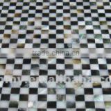 Mixed design mother of pearl mosaic tile