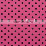 Black Dot on Green Polyester Milk Fiber Spandex Print Fabric Names thumbnail-5