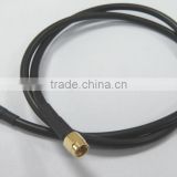 cable assembly, SMA female, bulkhead to SMA male with cable rg58, jumper cable, pigtail