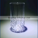 350ml glass cup for water with pattern on bottom