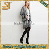 Women Stripe Open Front Sweater thumbnail-3