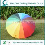 2015 New Products Fashion Promotional Metal Shaft Rainbow Umbrella thumbnail-1