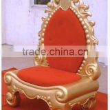 Christmas Santa Throne/Gold King Chair/Decorative Fibreglass Grand King Chair thumbnail-1