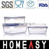 Transparent Glass Bowl Sets Food Storage