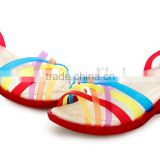 2015 wholesale women 7 colors shoes summer wedge heel jelly sandals