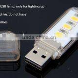 Mini USB LED Light 3 LED Portable Mini USB 3 LED USB LED Lamp With High Power for Night Light thumbnail-3