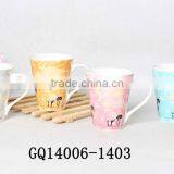 11oz Cups Bone China Dinnerware With Decals High Quality Good Sale Animal Pattern thumbnail-2