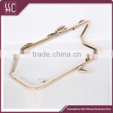 20.7*8.6cm Guangzhou high quality frame for handbag, metal bag frame ,clasp purse frame
