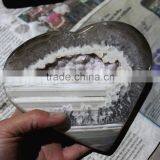 Natural Agate Geode Heart thumbnail-2