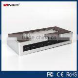 High Quality 40w Premium Leather Cover Design Mini Hifi Portable Bluetooth Speaker thumbnail-2