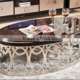Wholesale Living Room Decoration Mirrors French Style Glass Console Table thumbnail-5