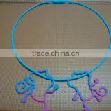 Fashion Silicone Rubber Necklace Laser Engraved thumbnail-1