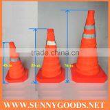Height 700mm Retractable Safety Cones Trafic Cones thumbnail-1