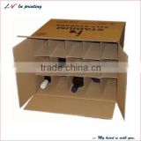 hot sale high quality wine bottle carton box made in shanghai