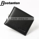 Black Simple Plain Cowhide Leather Men Pocket Hand Purse thumbnail-3