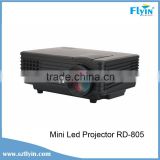 2015 Brand NEW! FLYIN RD-805 AV/VGA/SD/USB/HDMI input 800 Lumens Home Cinema Cheap Led Mini Projector