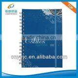 A5 Hard-cover Spiral Notebook With Blue Cover & Elastic Strap