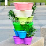 stackable garden pots plastic flower pot outdoor
