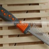 2015 Dog products plastic handle pet comb