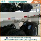 3 Axles 20ft 40ft Container Carrier Used Flatbed Trailers thumbnail-6
