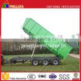 Full Type Drawbar Farm Agricultural Grain Tipper Rear Dump Trailer With Hydraulic Open Door thumbnail-3