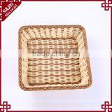 Custom Size Supermarket Display Rack Used Exquisite Woven Square Shape Fruit Vegetable Plastic Wicker Basket thumbnail-4