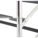 Chrome 10-Tier Rolling Shoe Rack thumbnail-3