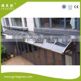 freesky waterproof large size polycarbonate awning for balcony /patio/garden/gazebo cover
