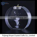 2016 New Fashion 3d Wedding Decorative Clear Crystal Candle Holder thumbnail-1