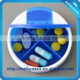 4 Compartments Flat Pill Case thumbnail-1