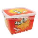 3.5L IML Plastic Cookie Box /Biscuit Container,Certificate Pet Food Containers thumbnail-2