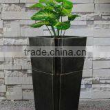 Garden Black Gold Resin Flower Multifunction Square Pot thumbnail-1