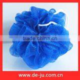 Bathroom Body Cleaning PE Mesh Blue Round Bath Sponge thumbnail-1