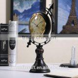 American Globe Desk Clock Resin Antique Globe Clock thumbnail-3