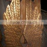 Antique Gold Wood Angel Wings thumbnail-2