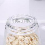 Set 3 Clear Coned Shape Glass Storage Jars With Red Plastic Lid thumbnail-5