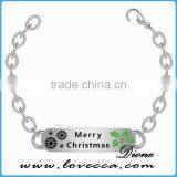 2016 HOT Selling Merry Christmas and Snowflake Gift Jewelry Christmas Chain Bracelets thumbnail-2