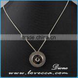 Snap Button Pendant Necklace for DIY Necklace Jewelry,Snaps Interchangeable Jewelry Accessory Metal Necklace thumbnail-1