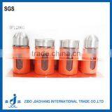 4pcs Glass Salt and Pepper Wedding Favors Set With Metal Stand thumbnail-1