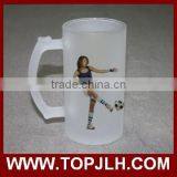 High Quality Custom Logo Printed Glass Beer Mug for Sublimation thumbnail-6