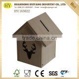 Christmas Gift Unfinished Cheap Wooden Money Box thumbnail-3