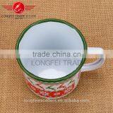 China New Design Popular Cheap White Enamel Camping Mug Wholesale thumbnail-3