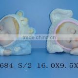bassinet baby craft,polyresin angel,resinic baby decoration