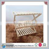 Japanese Feature High Quality Polished Folding Wooden Storage Shelf thumbnail-2