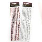 Festival Mood Epoxy Ribbon Sticker, X'mas Season Foil Sticker, Foil Epoxy Ribbon Sticker in Red thumbnail-6