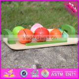 2016 New Design Children Pretend Play Wooden Fruit Cutting Game W10B177 thumbnail-5