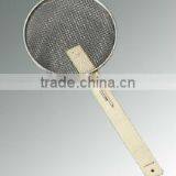 Stainless Round Soba Noodle Strainer With Bamboo Handle Noodles Cooking Accessories thumbnail-1