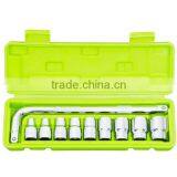 CF598015: 10pcs 1/2" Drive Socket and Basin Wrench Set With Air Box