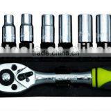 CF598403: 11pcs 1/4" Drive Socket and Ratchet Handle Set